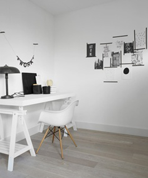 Gabinet w stylu minimalistycznym